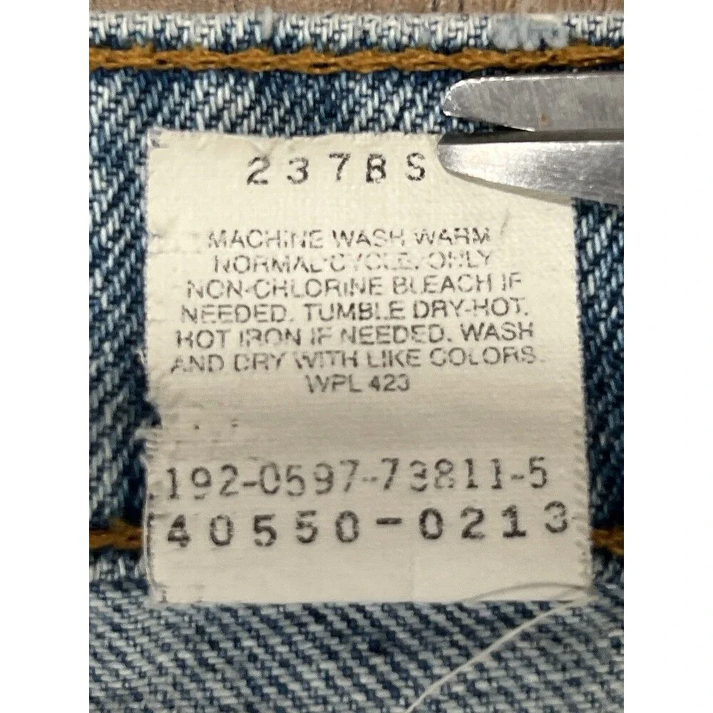 Vintage Levi's 550 Orange Tab Jeans Relaxed Fit 1997 Mens Size 40x30